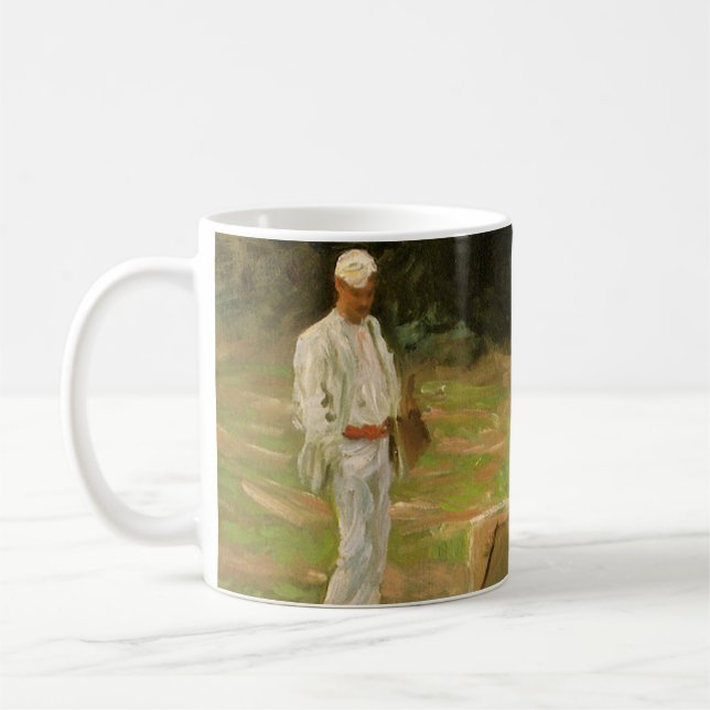 Dennis Miller Bunker Painting at Calcot by Sargent Coffee Mug (Left)