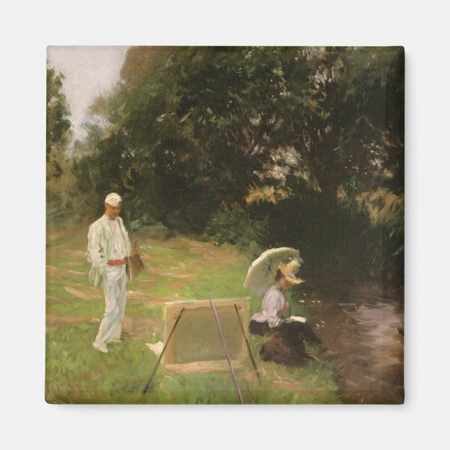 Dennis Miller Bunker Painting at Calcot by Sargent Magnet (Front)