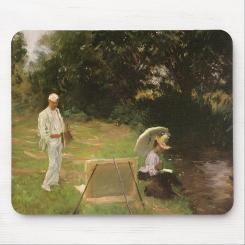 Dennis Miller Bunker Painting at Calcot by Sargent Mouse Pad