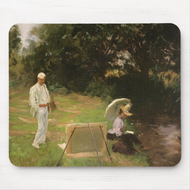 Dennis Miller Bunker Painting at Calcot by Sargent Mouse Pad (Front)