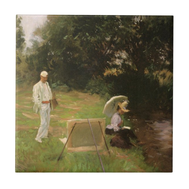 Dennis Miller Bunker Painting at Calcot by Sargent Tile (Front)