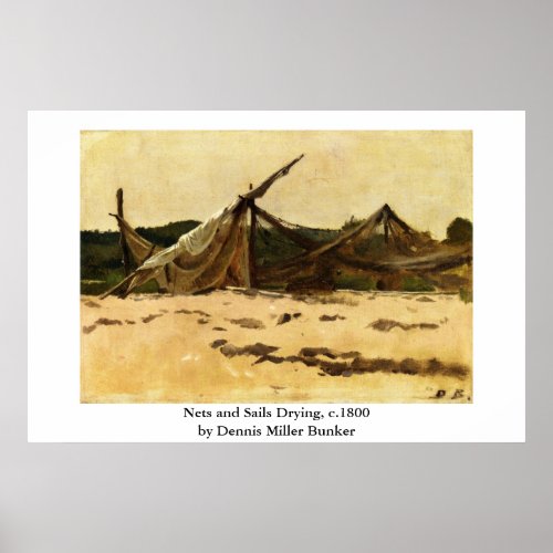 Dennis Miller Bunkers Nets and Sails Drying Poster