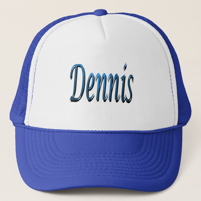 Dennis Name Logo boys names Trucker Hat (Front)