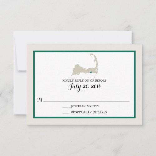 Dennis Port Cape Cod with heart  Wedding RSVP