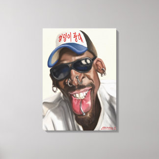 Dennis Rodman - Caricature on Canvas Print 18 x 24
