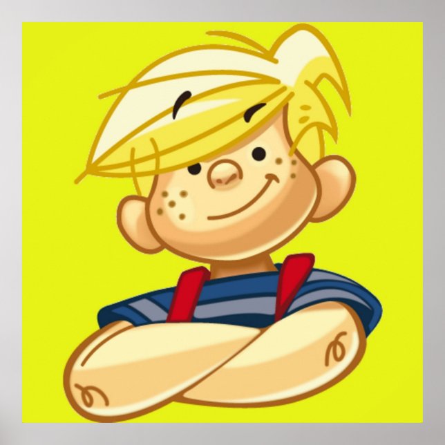 Dennis The Menace Cartoon Poster (Front)