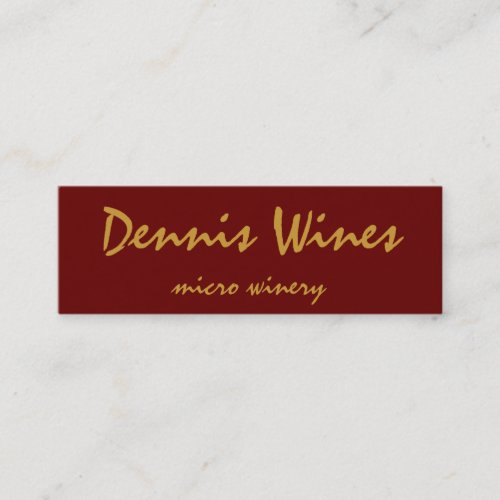 Dennis Wines Business Card