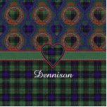 Dennison clan Plaid Scottish kilt tartan Cutout<br><div class="desc">The Dennison family uses the real Stewart Hunting Scottish tartan</div>