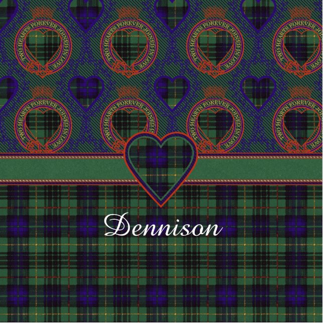 Dennison clan Plaid Scottish kilt tartan Cutout (Front)