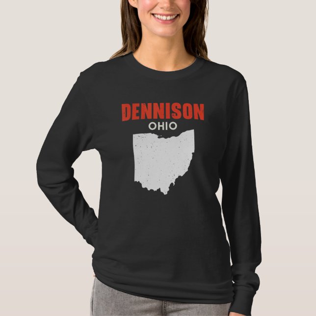 Dennison Ohio USA State America Travel Ohioan T-Shirt (Front)