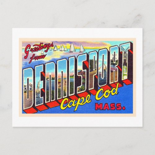 Dennisport Cape Cod Massachusetts Vintage Postcard