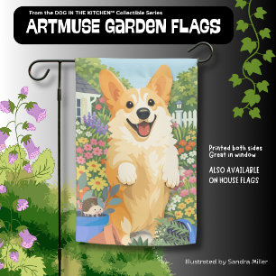 DENNY da Corgi Garden Flag