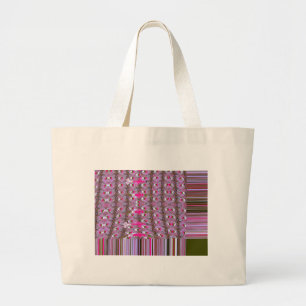 Dense and Intricate Abstract Pattern Art Print Large Tote Bag
