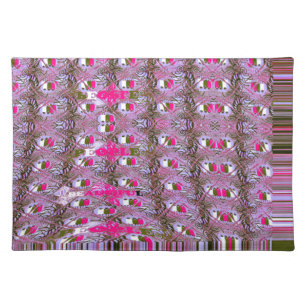 Dense and Intricate Abstract Pattern Art Print Placemat