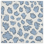 Dense Organic Terrazzo | Abstract Dusty Bluebell  Fabric