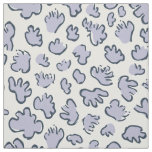 Dense Organic Terrazzo | Abstract Pale Periwinkle Fabric