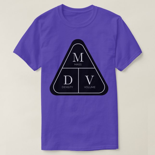 Density Equation Triangle Shortcut T-Shirt (Design Front)