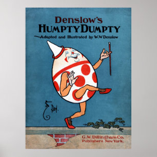 Denslow's Humpty Dumpty Book Cover Canvas Print 30