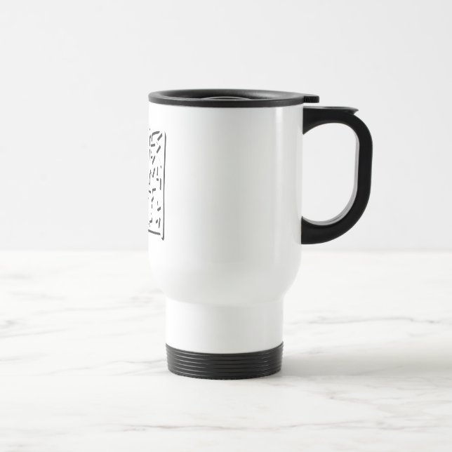 dent jaggy design travel mug (Right)