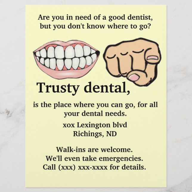 Dental advertising Flyer (Front)