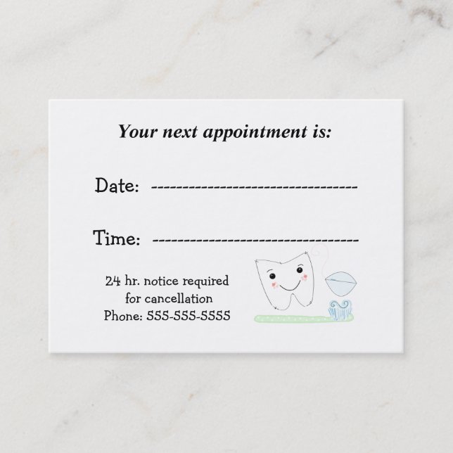 Dental Appointment (Front)