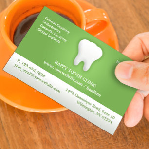Dental Appointment Business Card Template
