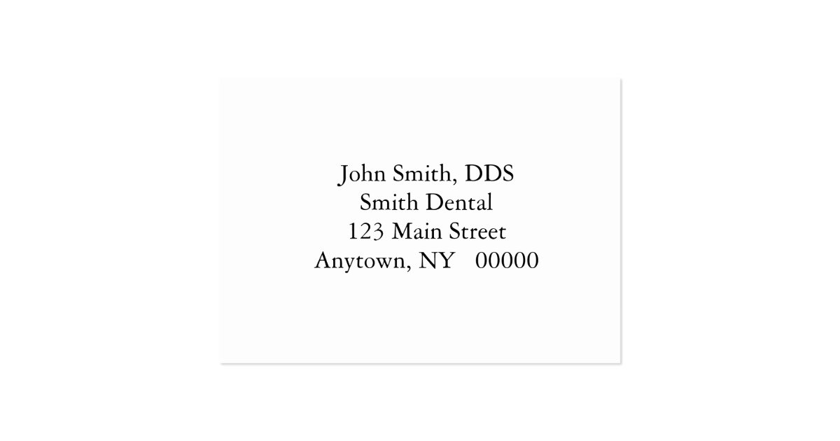 Dental Appointment Card | Zazzle