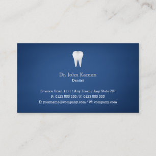 Dental Appointment Card Blue Dentist