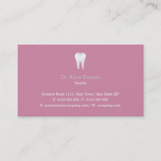 Dental Appointment Card | Pink Dentist