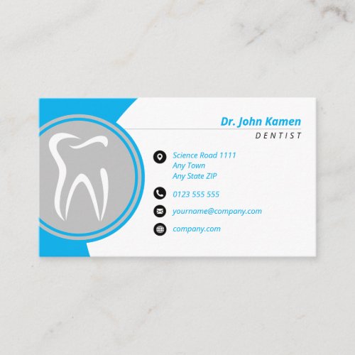 Dental Appointment Card  Professional Sky Blue