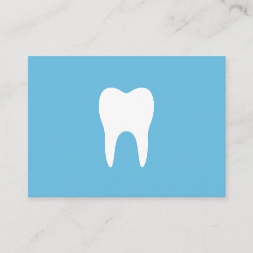 Dental appointment cards _ blue white tooth logo