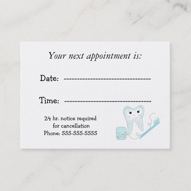 Dental Appointment Reminder (Front)