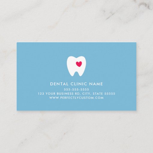 Dental appointment reminder cards custom color Zazzle