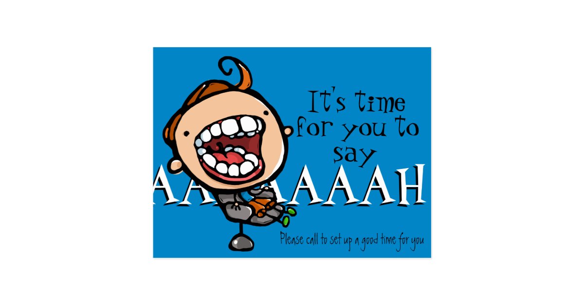 Dental appointment reminder customizable postcard