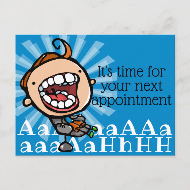 Dental Appointment Reminder Customizable Promo Postcard Zazzle