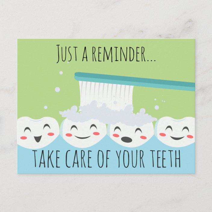 Dental Appointment Reminder Postcard