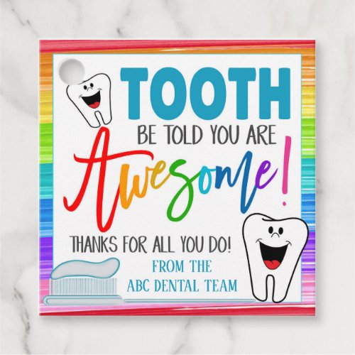 Dental Appreciation Week Gift Tag