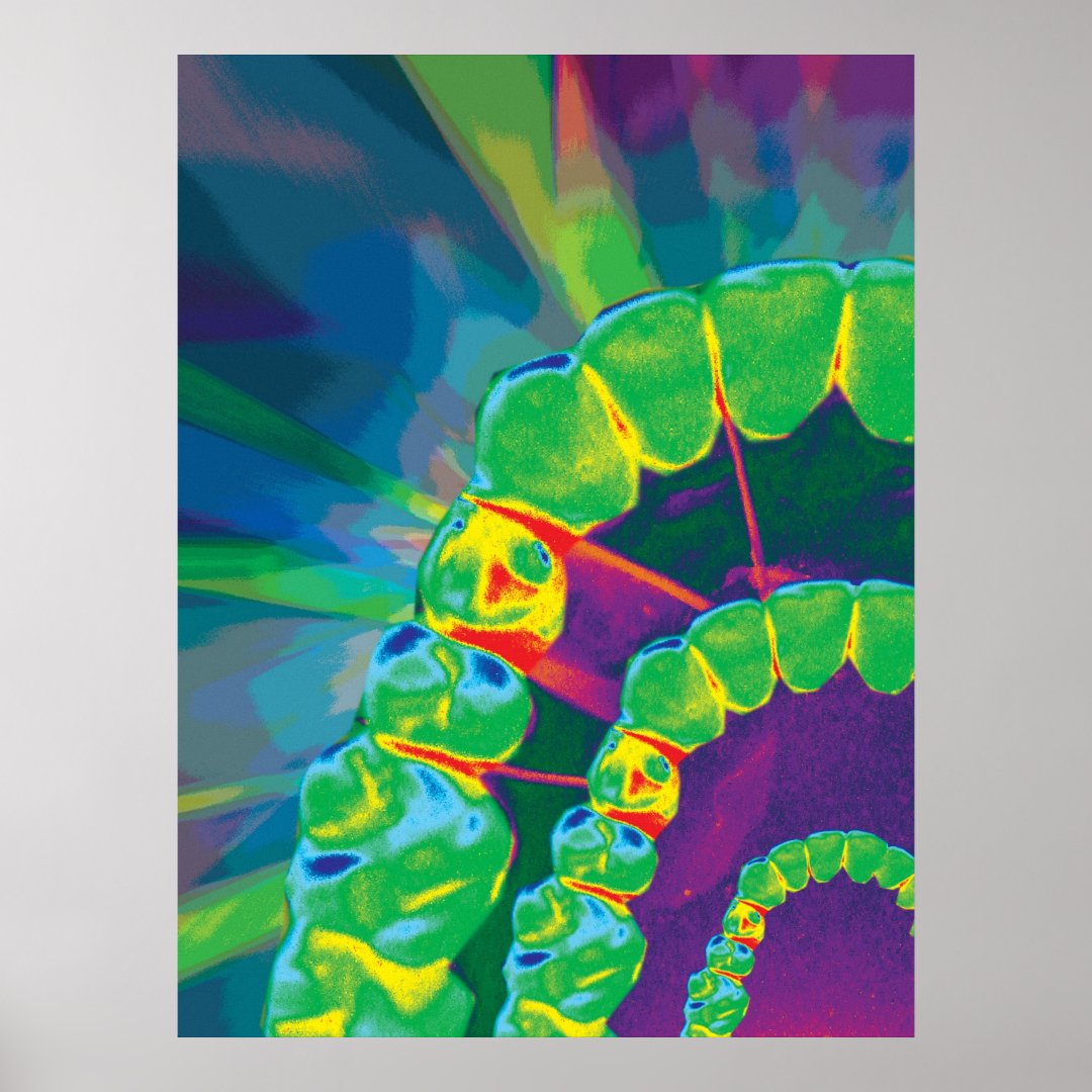 Dental art poster Zazzle