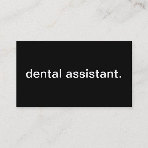 Dental Assistant Business Card Templates