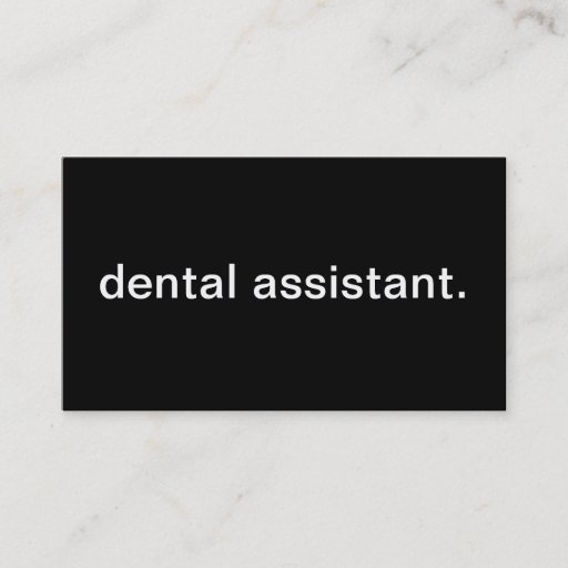 Customizable Dental Assistant Business Card Templates