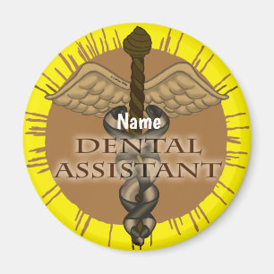 Dental Assistant Caduceus Magnet