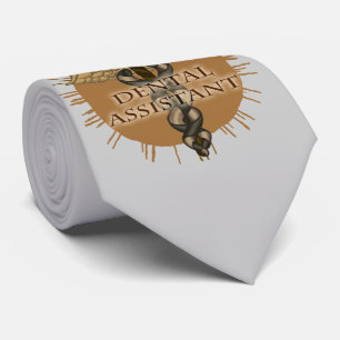 Dental Assistant Caduceus tie