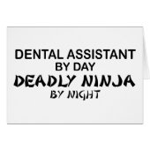 Dental Assistant Deadly Ninja (Front Horizontal)