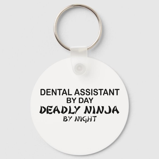 Dental Assistant Deadly Ninja Keychain (Front)