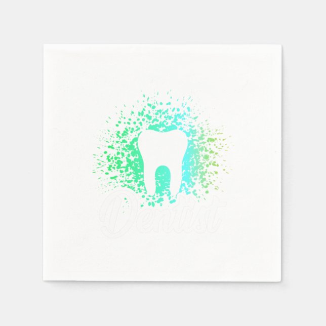 Dental Assistant Dentist Dentistry Hygienist Gift Napkins (Front)