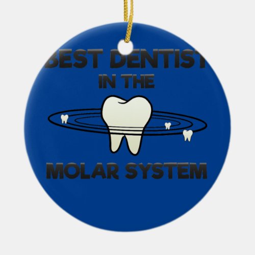 Dental Assistant Dentist Teeth Tooth Galaxy Molar Ceramic Ornament