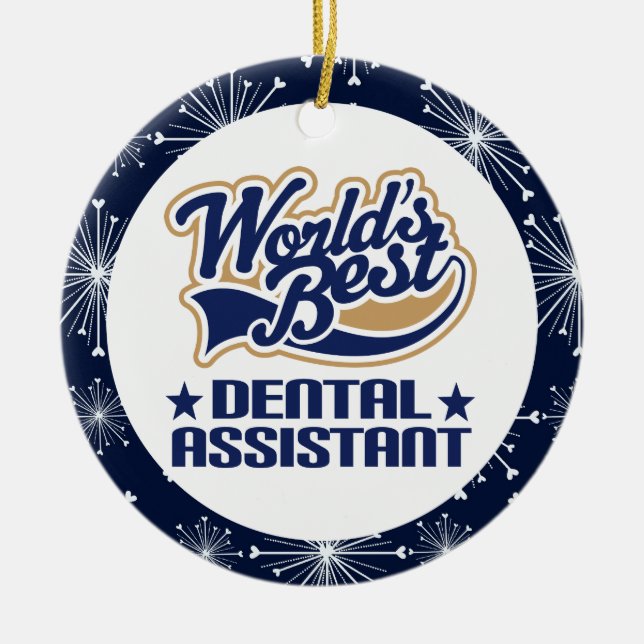 Dental Assistant Gift Ornament (Front)