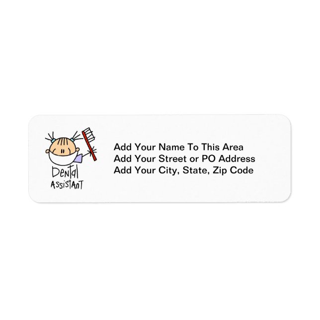Dental Assistant Label (Front)