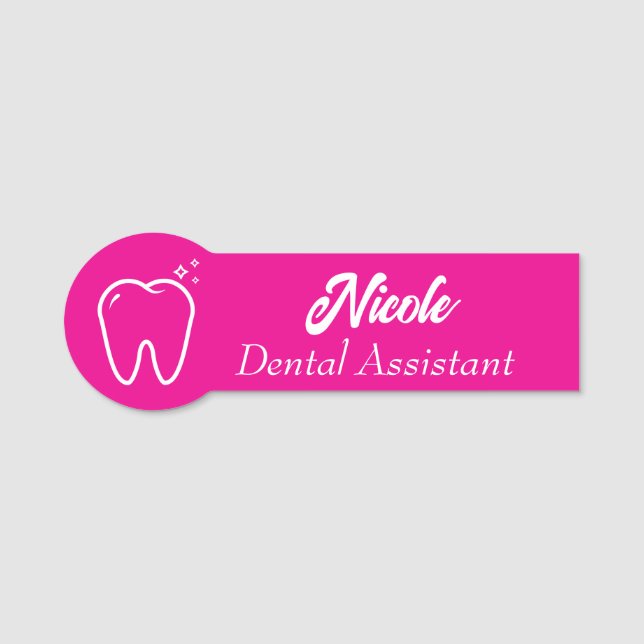 Dental Assistant Name Tag (Front)