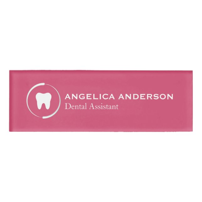 Dental Assistant Name Tag (Front)